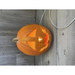 Vintage Lighted Jack-O'-Lantern Pumpkin Decoration
